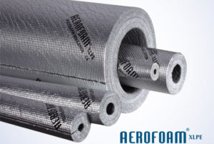 Aerofoam xlpe tube coated with foil