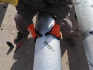 xlpe polyethylene Sheet warping on pipe